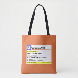 Recept Chocolade Gepersonaliseerde patiënt Grappig Tote Bag