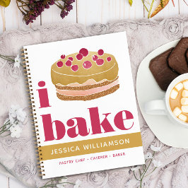 Recept Cookbook Cake Gold Bourgondië Red Bake Mode Notitieboek