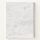 Recept Cookbook Organizer Rustiek Hout Notitieboek (Achterkant)