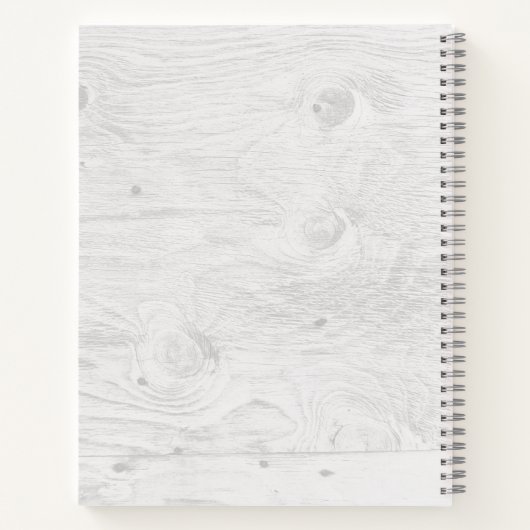 Recept Cookbook Organizer Rustiek Hout Notitieboek (Achterkant)