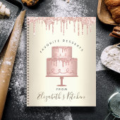 Recept Cookbook Roze Cake Bakkerij Glitter Drip Go Notitieboek