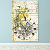  recept en bloemen canvas afdruk (Insitu (Houten vloer))