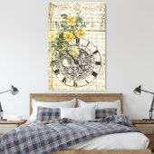  recept en bloemen canvas afdruk (Insitu (Slaapkamer))