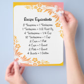 Recept equivalenten Pastelbloem flyer (Hand)