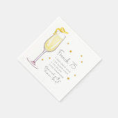 Recept Franse 75 Cocktail Servet (Hoek)