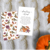 Recept Herfst Bruids Bruiloft Kaart