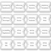 Recept Index Scheidingstabblad Wit Vouwbaar Sticker (Voorkant)