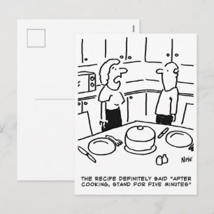Recept Instructies Gevolgd Koken in een Keuken Feestdagenkaart