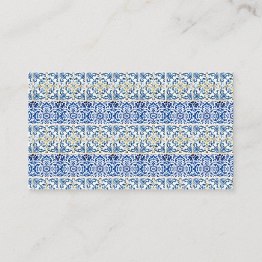 Recept Italiaans citroen Tegels Italië Vrijgezelle Informatiekaartje (Achterkant)