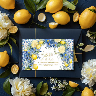 Recept Italiaans citroen Tegels Italië Vrijgezelle Informatiekaartje