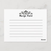 Recept Kaart Antiek Kentucky (Achterkant)