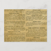 Recept Kaart Antiek Kentucky (Voorkant)