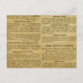 Recept Kaart Antiek Kentucky