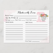 Recept Kaart Bloemen Vrijgezellenfeest (Voorkant)