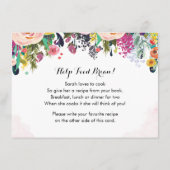 Recept Kaart Bloemen Vrijgezellenfeest (Achterkant)