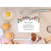 Recept Kaart Bloemen Vrijgezellenfeest