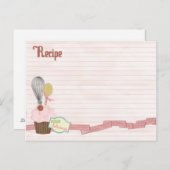 recept-kaart briefkaart (Voorkant / Achterkant)