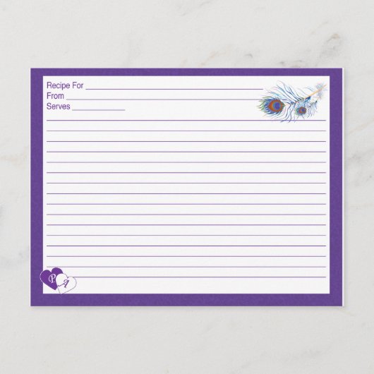 recept-kaart briefkaart (Voorkant)