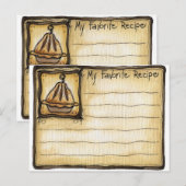 recept-kaart briefkaart (Voorkant / Achterkant)
