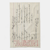  Recept Kaart-Cornbread Recept-Pas het aan! Theedoek (Verticaal)