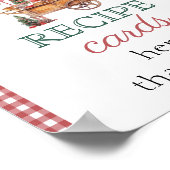 Recept Kaart Kerstmarkt Vrijgezellenfeest teken Poster (Hoek)