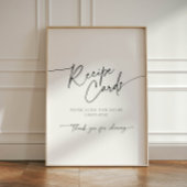 Recept Kaart minimalistisch Vrijgezellenfeest scri Reclamebord Met Voetstuk