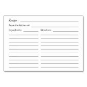 Recept Kaart | Navy Blue Sunflowers Vrijgezellenfe (Achterkant)