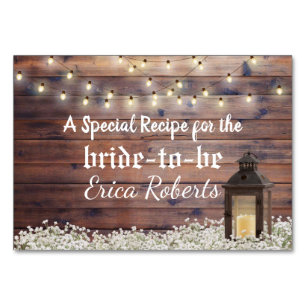Recept Kaart   Rustic Barn Lantern Vrijgezellenfee