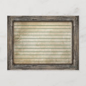 Recept Kaart | Rustieke kalligrafie Kaart (Achterkant)