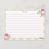 Recept Kaart Shabby Chic (Achterkant)