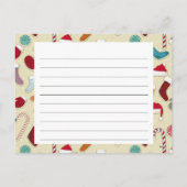 Recept Kaart van het vakantieseizoen (Achterkant)