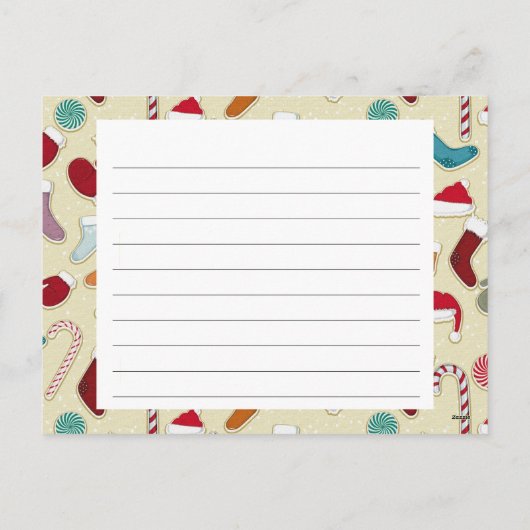 Recept Kaart van het vakantieseizoen (Achterkant)