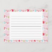 Recept Kaart van het vakantieseizoen (Achterkant)