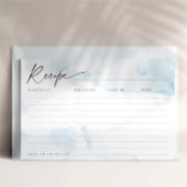 Recept Kaart voor Blue Vrijgezellenfeest op Cloud