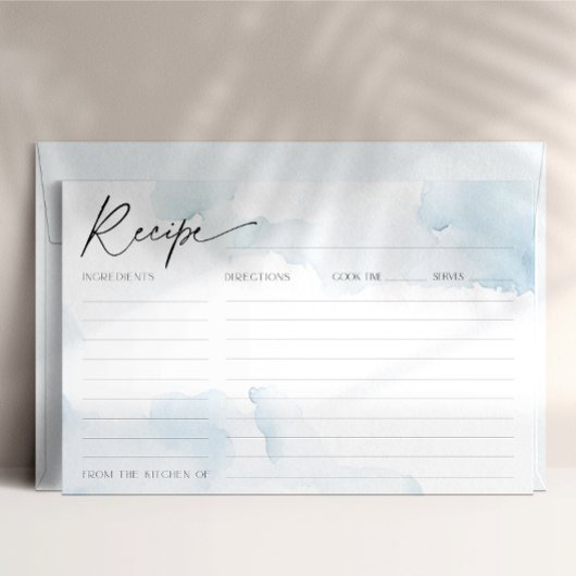 Recept Kaart voor Blue Vrijgezellenfeest op Cloud 