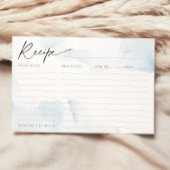 Recept Kaart voor Blue Vrijgezellenfeest op Cloud 