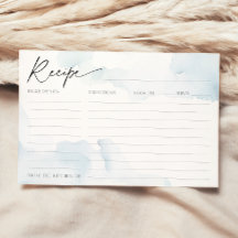 Recept Kaart voor Blue Vrijgezellenfeest op Cloud 