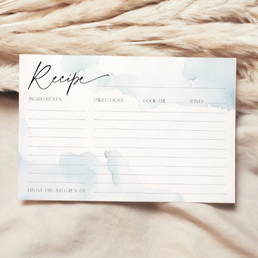 Recept Kaart voor Blue Vrijgezellenfeest op Cloud