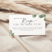 Recept Kaart voor de bruid Eucalyptus Greenery