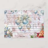 Recept Kaart voor kerstochtend (Achterkant)