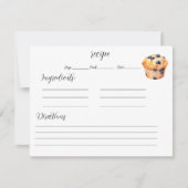 Recept Kaart voor Muffins (Voorkant)