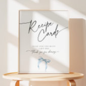 Recept Kaart Vrijgezellenfeest Something Blue Dust Reclamebord Met Voetstuk