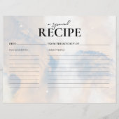 Recept Kaart Ze is op cloud 9 Vrijgezellenfeest Ga (Voorkant)