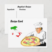Recept Kaarten Cadeau Set Italiaans Pizzeria (Voorkant / Achterkant)