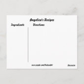 Recept Kaarten Cadeau Set Italiaans Pizzeria (Achterkant)