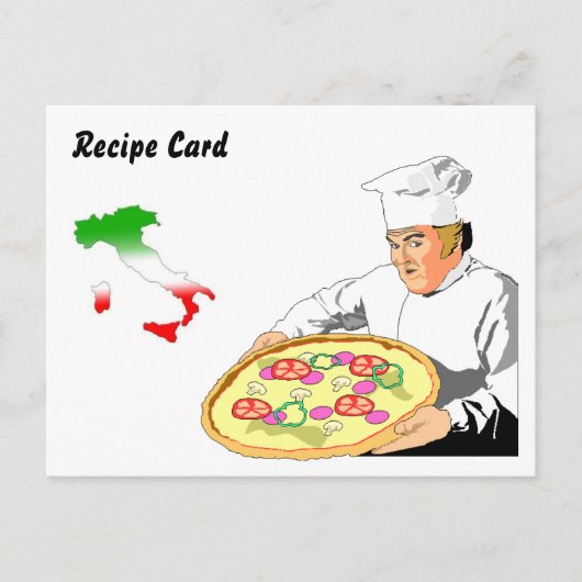 Recept Kaarten Cadeau Set Italiaans Pizzeria (Voorkant)