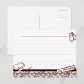 Recept Kaarten. Kus de kok Briefkaart (Voorkant / Achterkant)