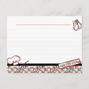 Recept Kaarten. Kus de kok Briefkaart