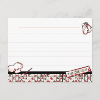 Recept Kaarten. Kus de kok Briefkaart