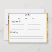 Recept Kaarten met honingraat achtergrond (Voorkant)